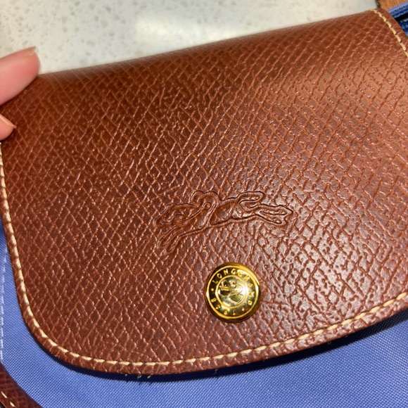 Longchamp Le Pliage L Handbag Purple - Picture 6 of 7